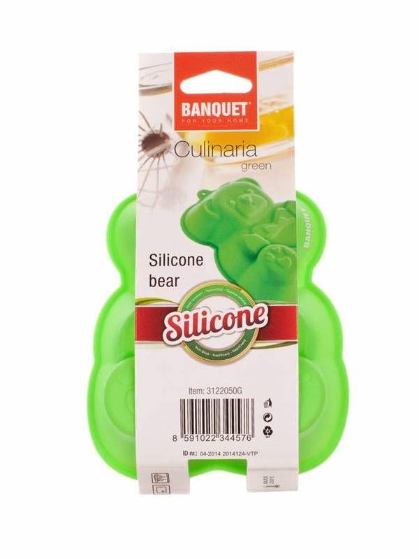 The silicone form of the Bear zielony