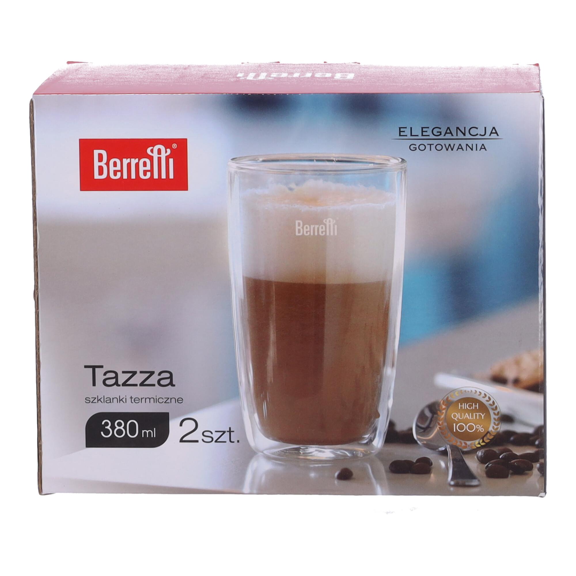 Set of 2 thermo glasses with handle Tazza BERRETTI, 380 ml