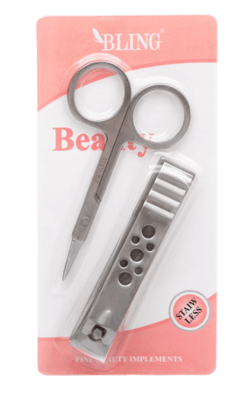 Nail clipper kit: scissors and clippers BLING