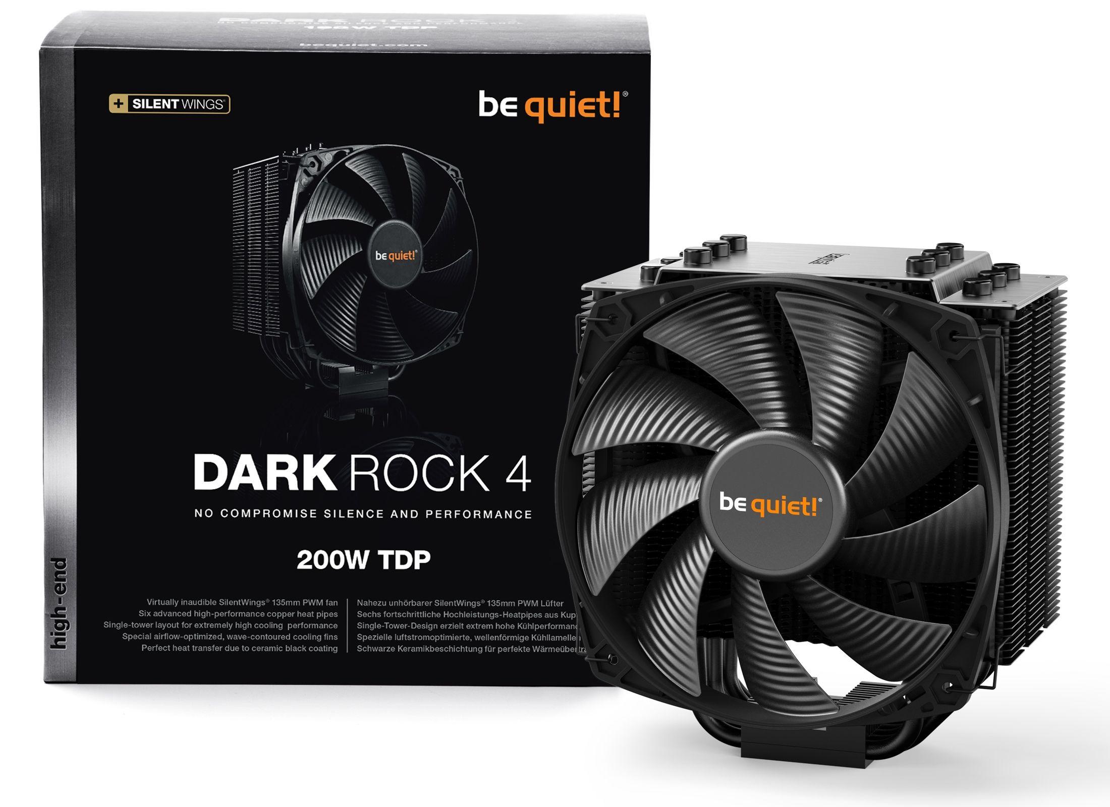 be quiet! Dark Rock 4 Processor Cooler 13.5 cm Black