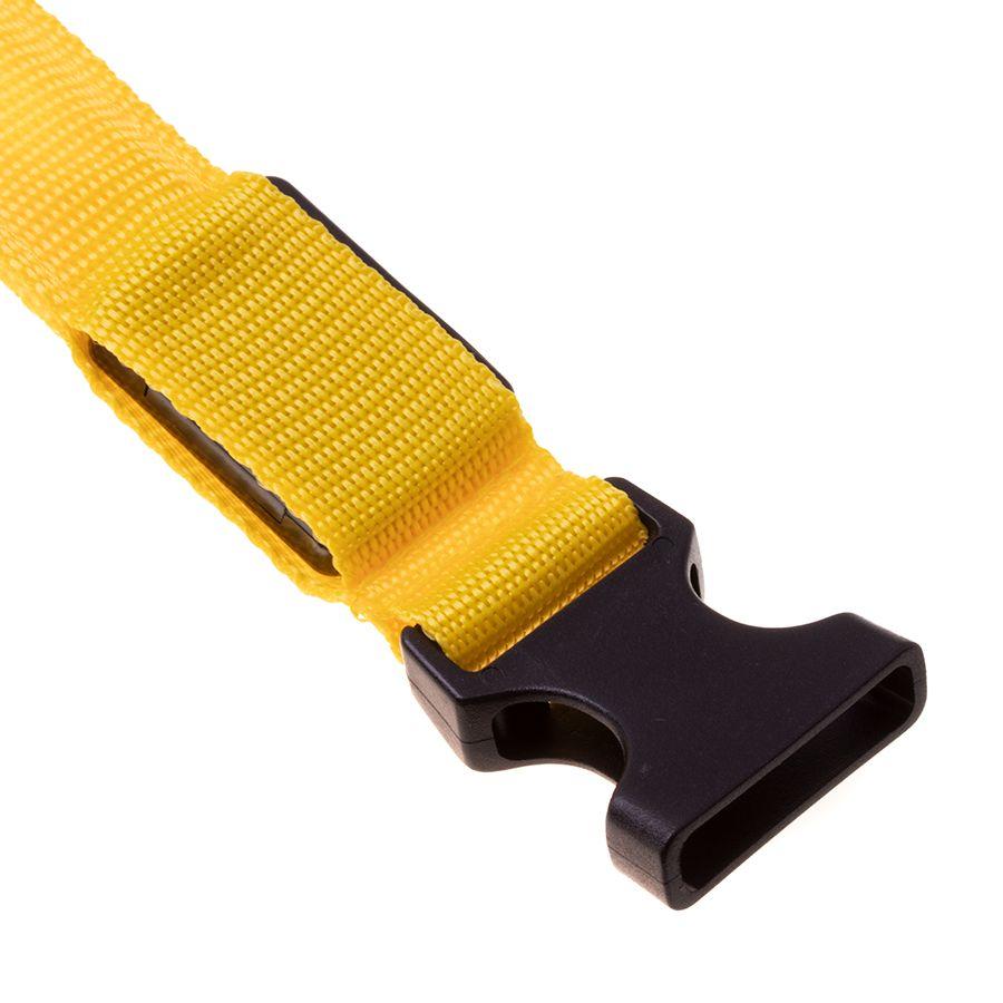 LED dog collar, size M - yellow