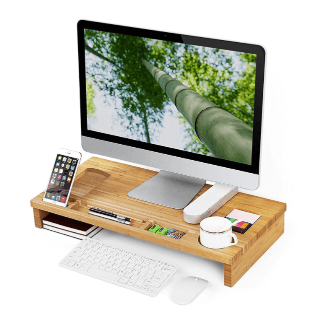 Monitor stand - bamboo