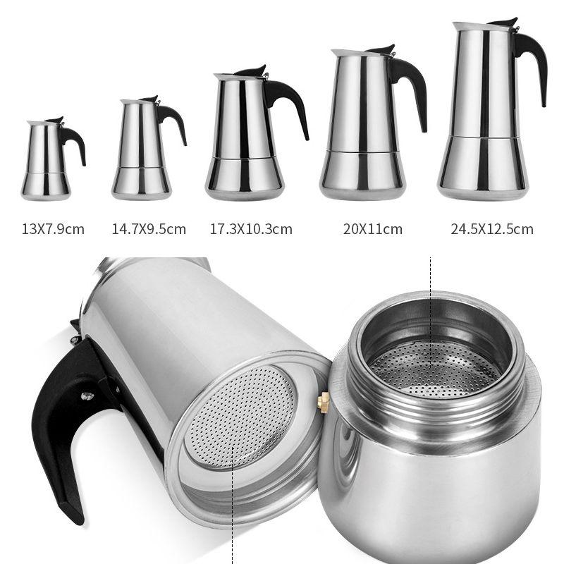 Coffee maker 200ml - silver
