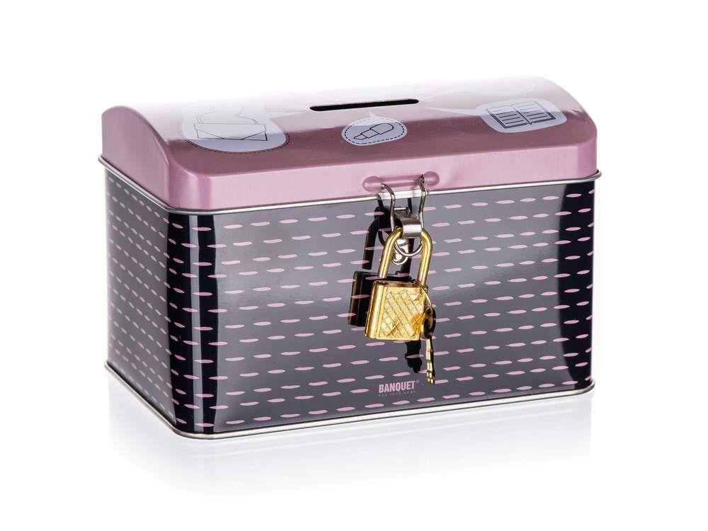 4KIDS moneybox 12,8 x 8,4 x 8,4 cm, pink