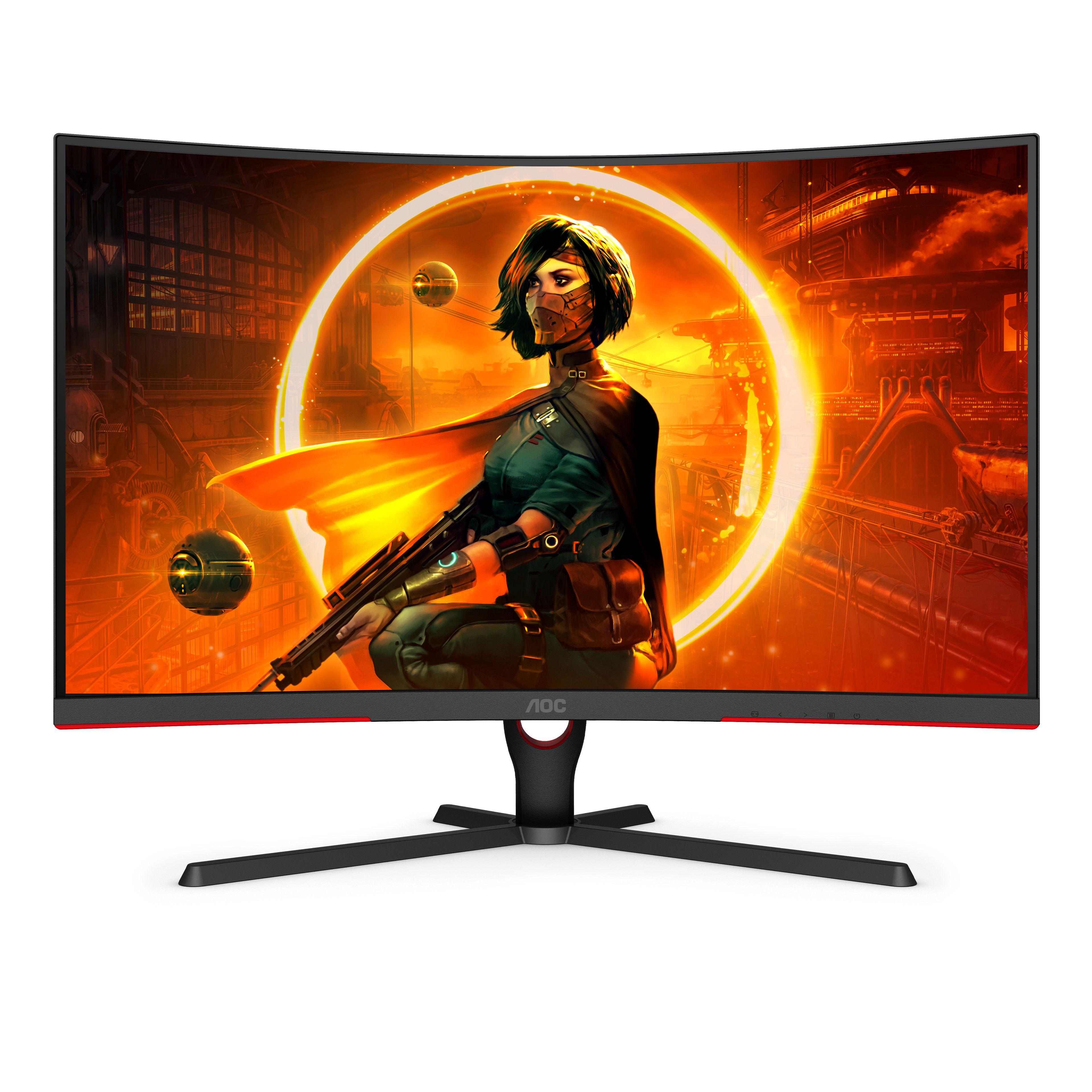 AOC C32G3AE/BK computer monitor 80 cm (31.5") 1920 x 1080 pixels Full HD LED Black, Red
