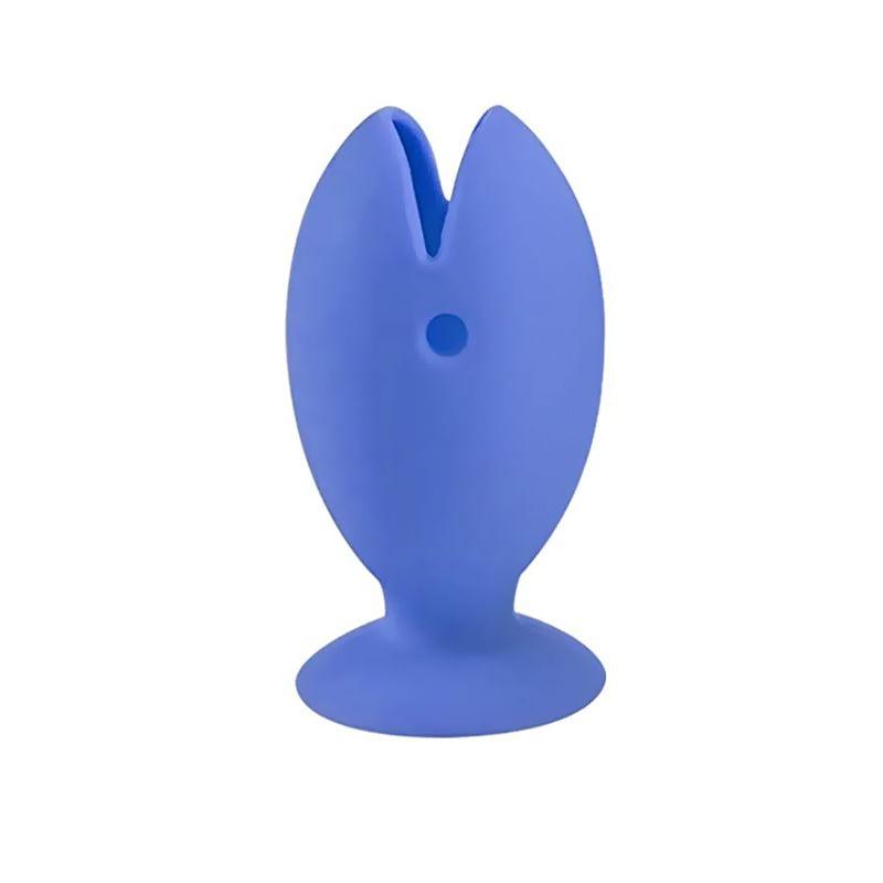 Brush cover with stand extractor - blue