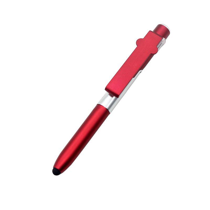 Wielofunkcyjny długopis 4w1 - czerwony