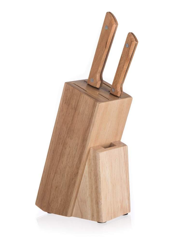 Drewniany stojak na 5 noży Brillante 22x17x9 cm