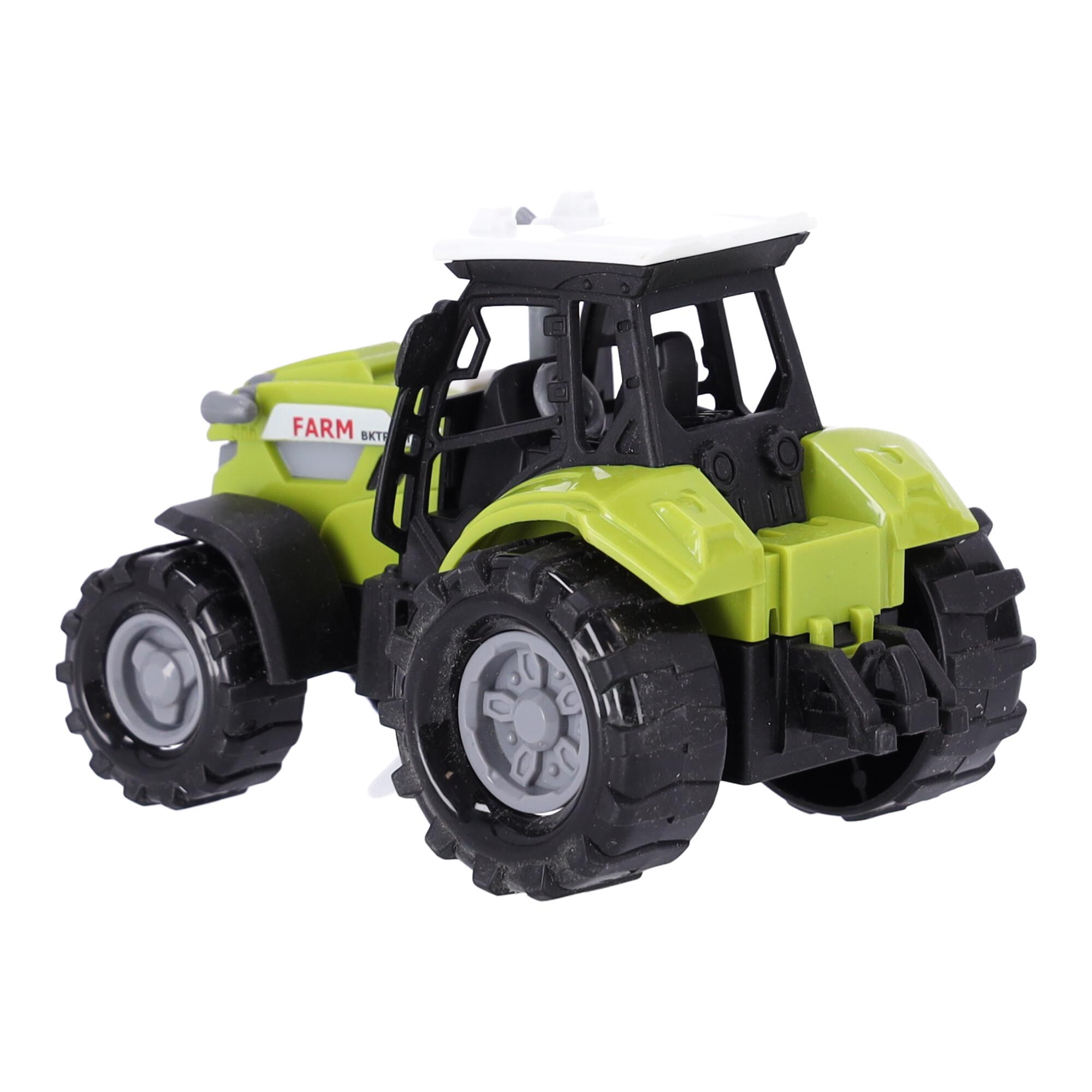 Zestaw farmerski - traktor z przyczepką światło dźwięk