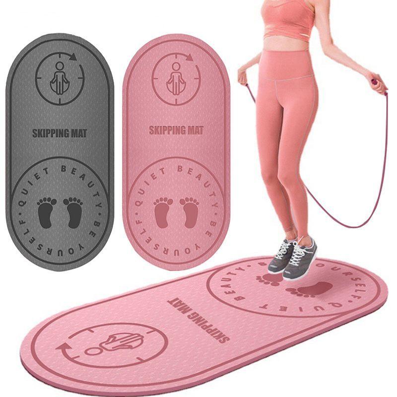 Non-slip mat for jumping rope - grey