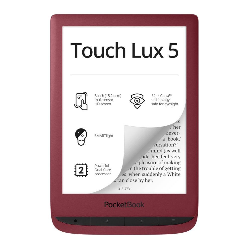 Pocketbook Touch Lux 5 e-book reader Touchscreen 8 GB Wi-Fi Red