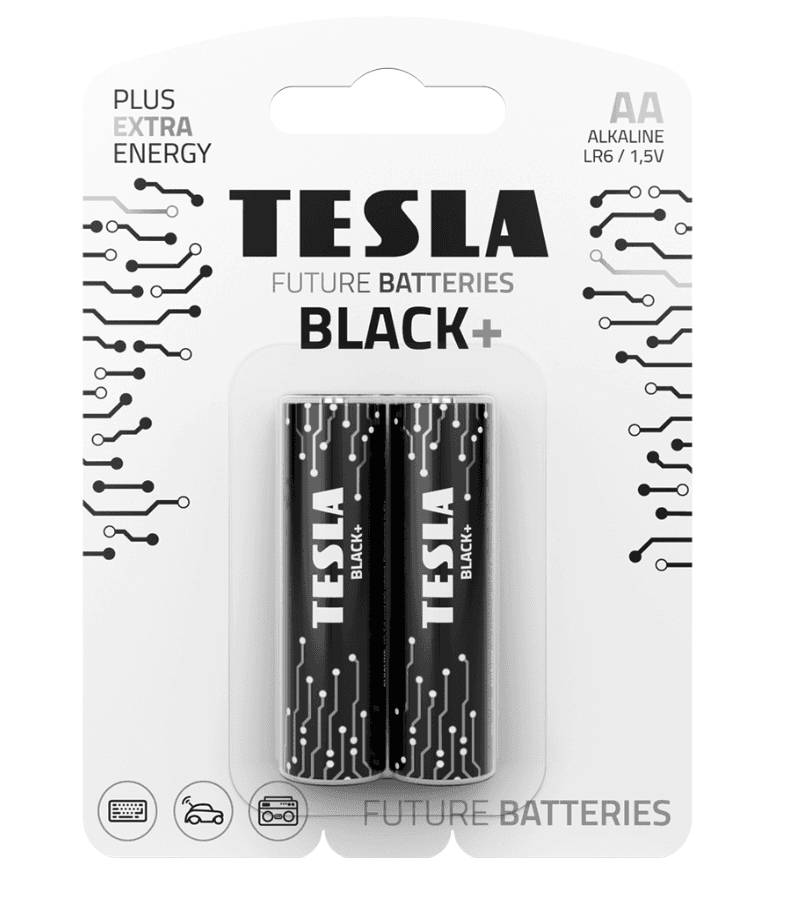 Alkaline battery TESLA BLACK+ LR6 B2 1.5V 2 PCS.