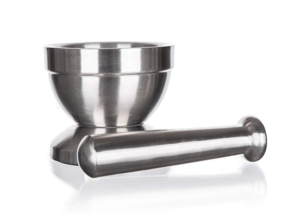 Stainless steel mortar AKCENT 10cm
