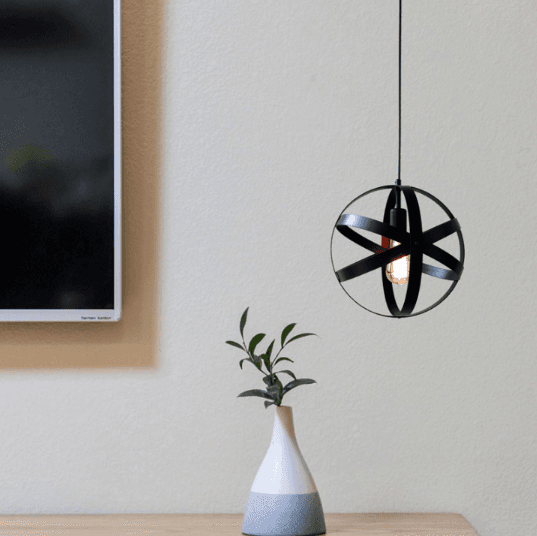 Hanging lamp Loft, Industrial - ball, black