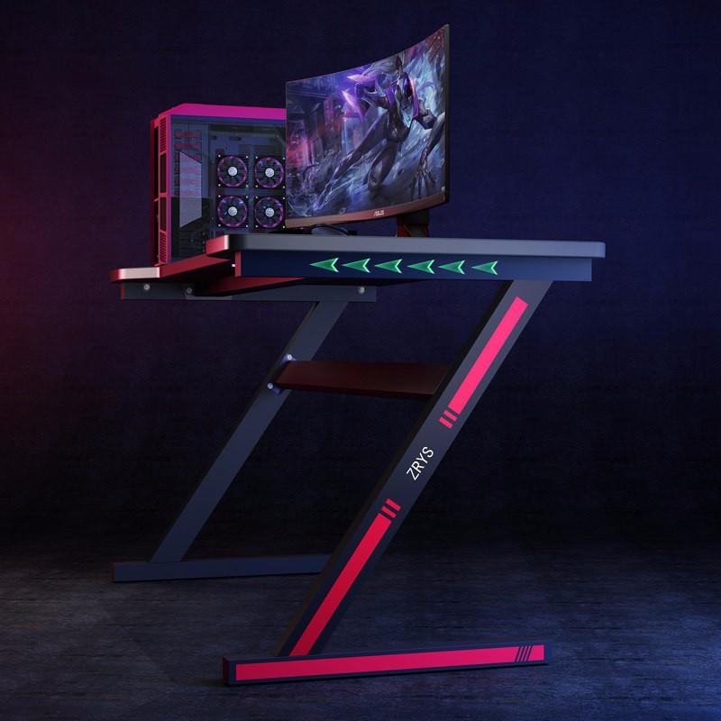 Gaming desk with backlight 140 x 60