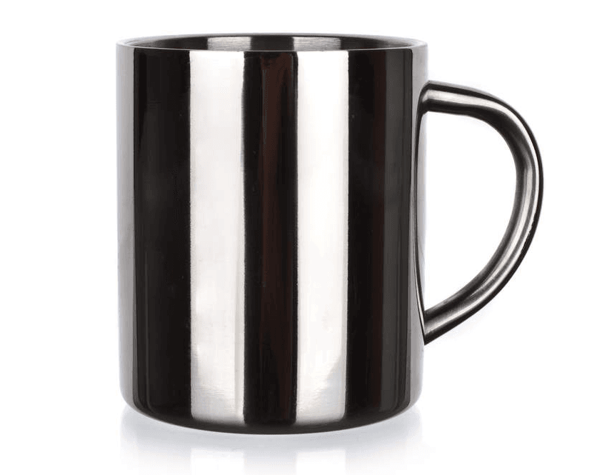 Stainless steel mug with a double wall 300ml