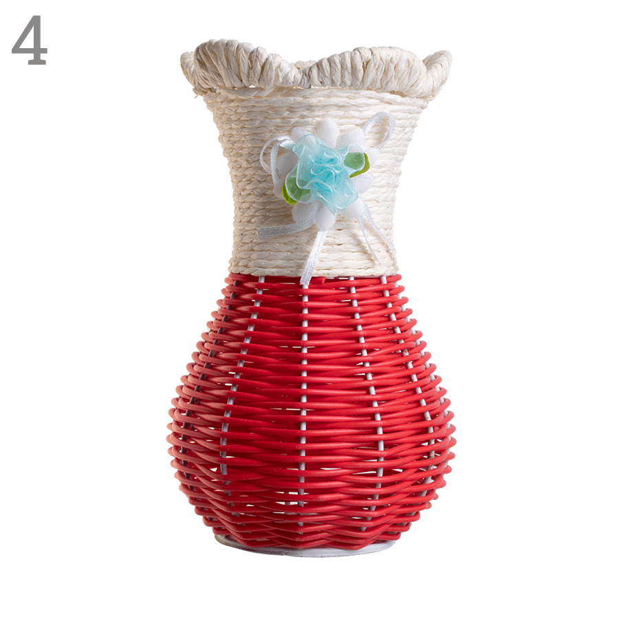 Decorative braided vase