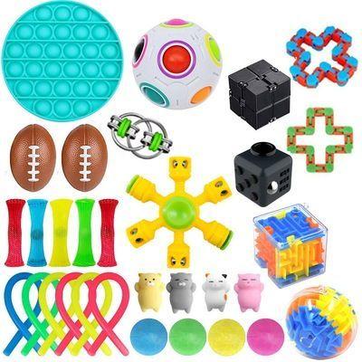 Zestaw PopIt Zabawki sensoryczne 31 elementów