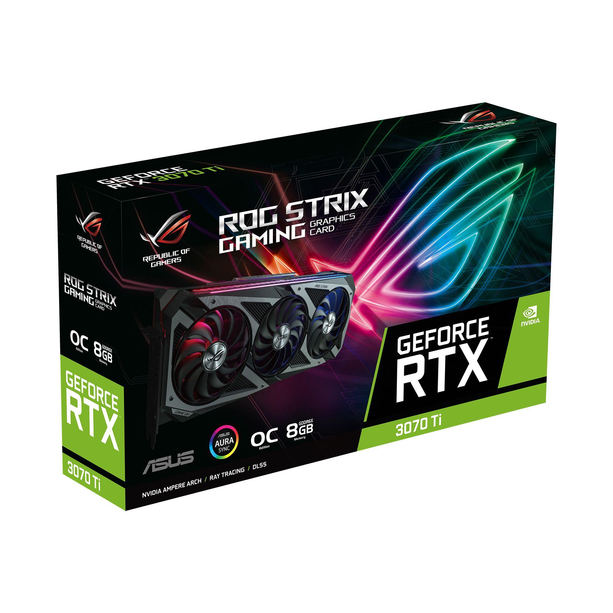 ASUS ROG -STRIX-RTX3070TI-O8G-GAMING NVIDIA GeForce RTX 3070 Ti 8 GB GDDR6X