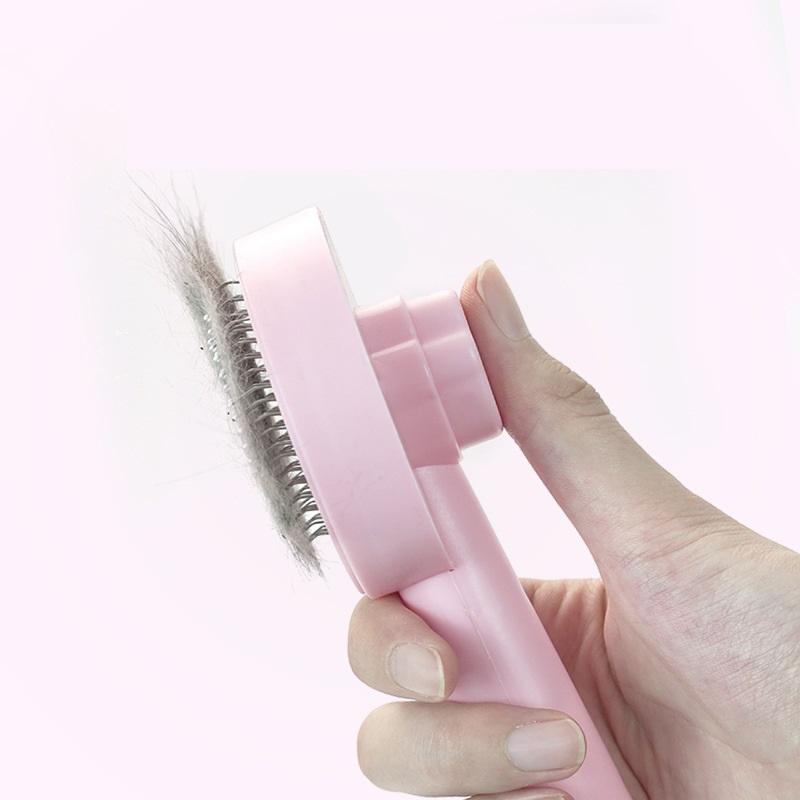 Brush for hair removal dog or cat - pink