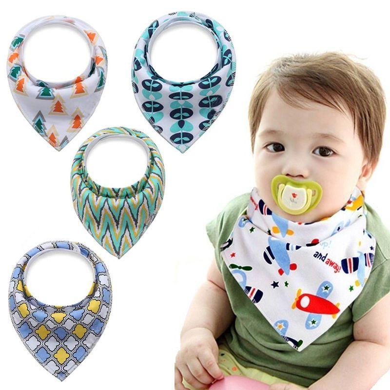 Baby wrap / bib - 4 pieces, pattern 4
