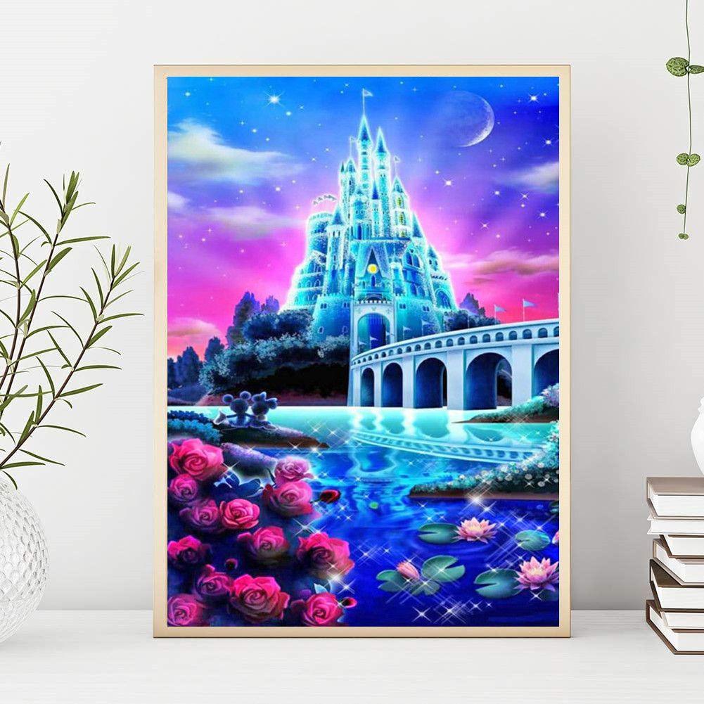Diamond Embroidery / 5D Picture / Diamond Mosaic / Diamond Painting - dream castle, size 40x50 cm
