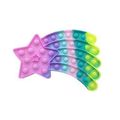 A falling star-shaped anti-stress sensory toy