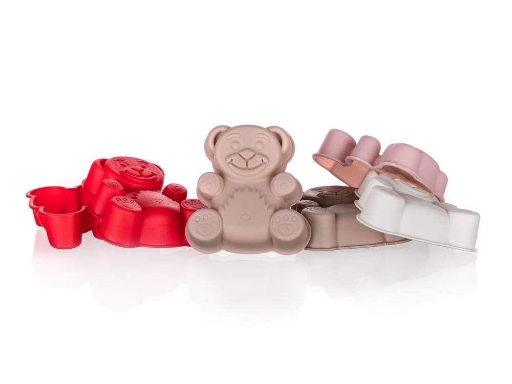 6 piece set of silicone bears