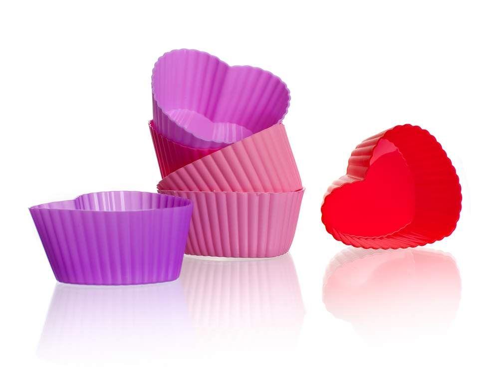 Set of silicone hearts mix