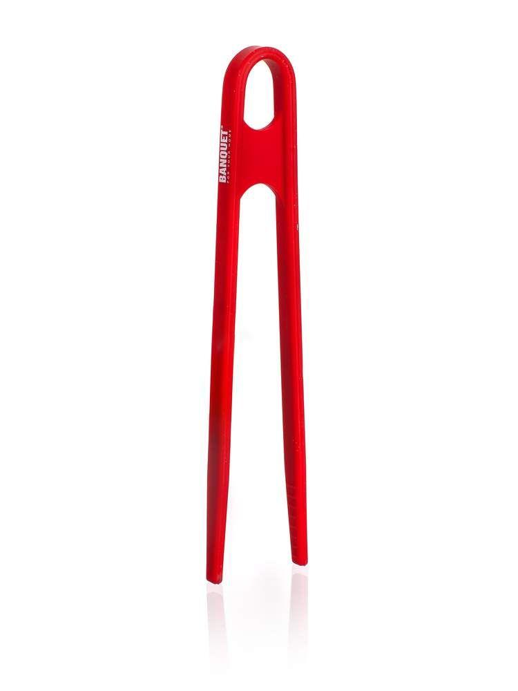 Silicone tweezers 0.8x14.7x3.6cm Cul.Red