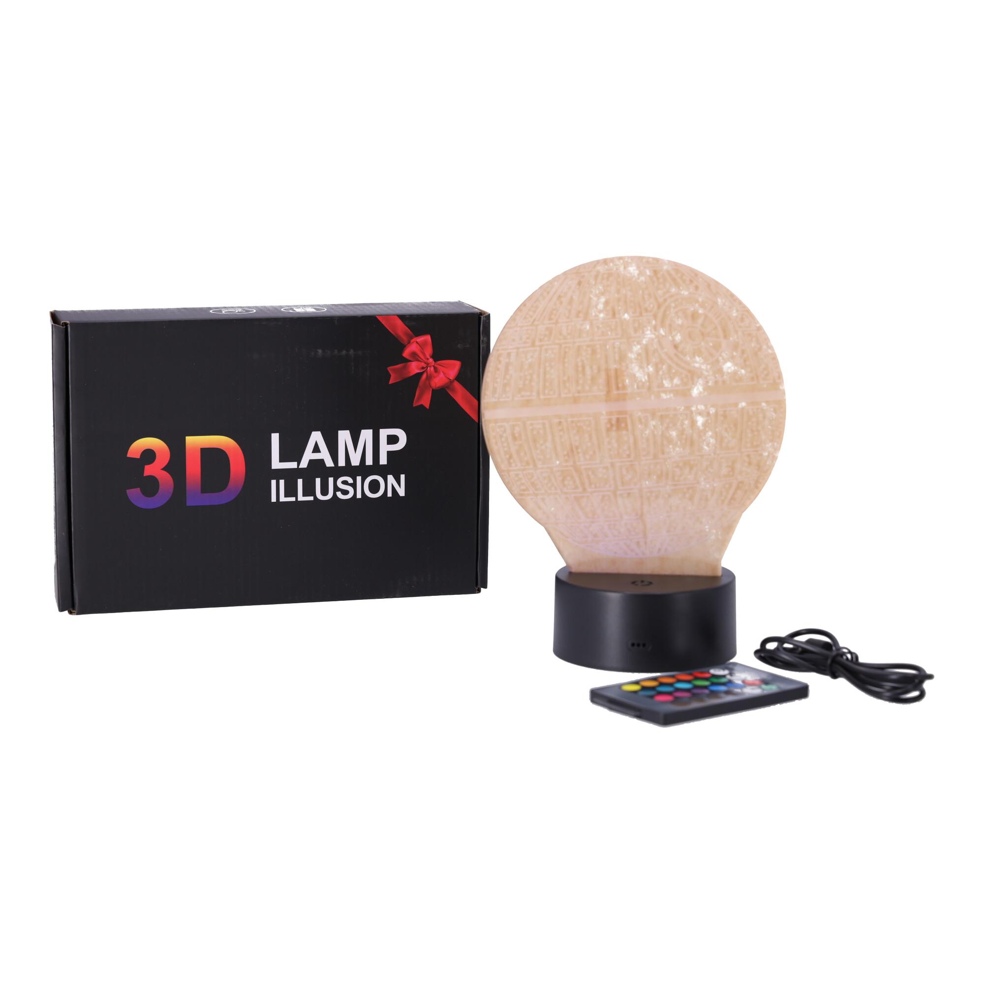 3D LED night lamp "Star Wars - Death Star" Hologram + pilot