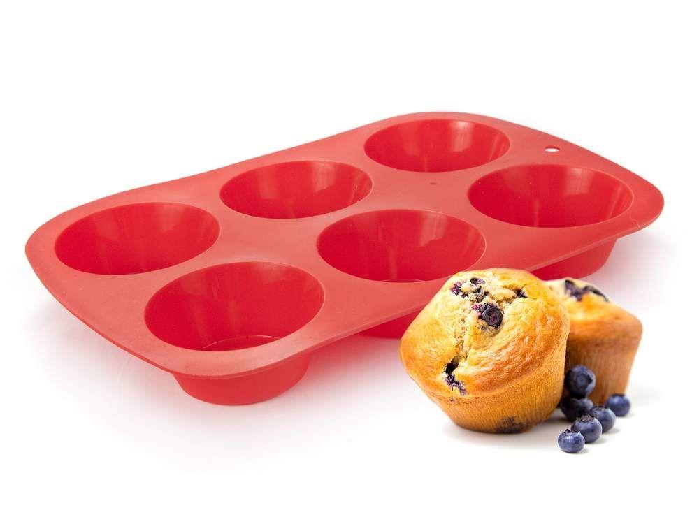 Silikonowa forma na muffiny 6d 27,5*18 cm, RED Culinaria