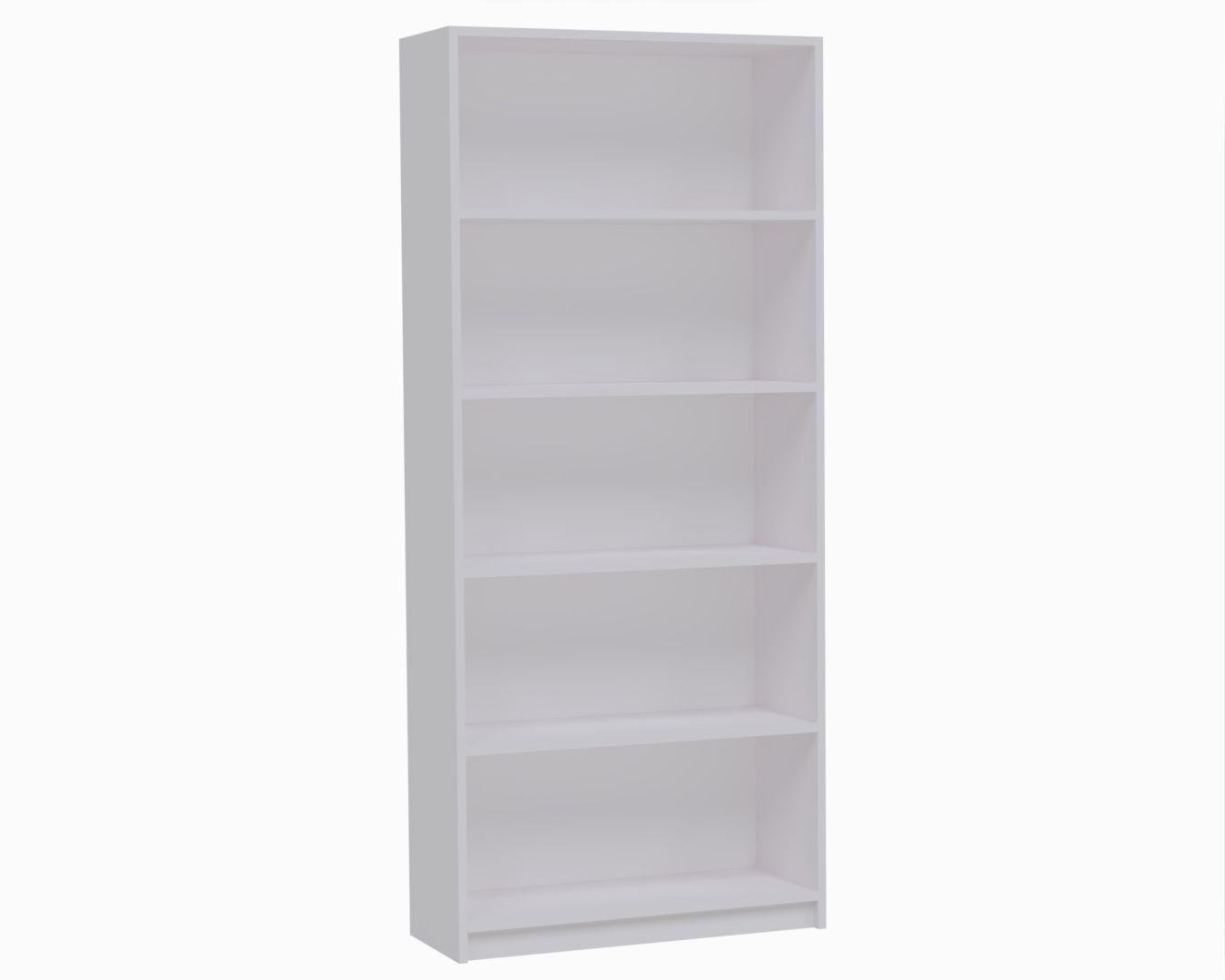 Bookcase Straight White 80 cm