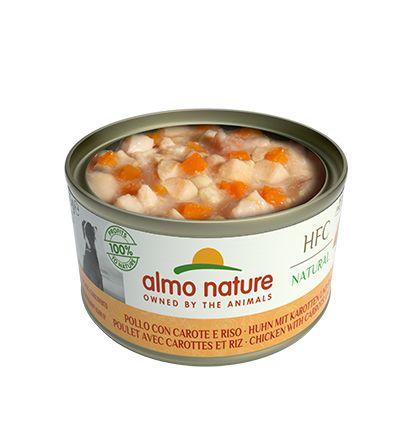 Almo Nature HFC Natural Chicken with Carrots and Rice Chicken, Vegetable Adult 95 g