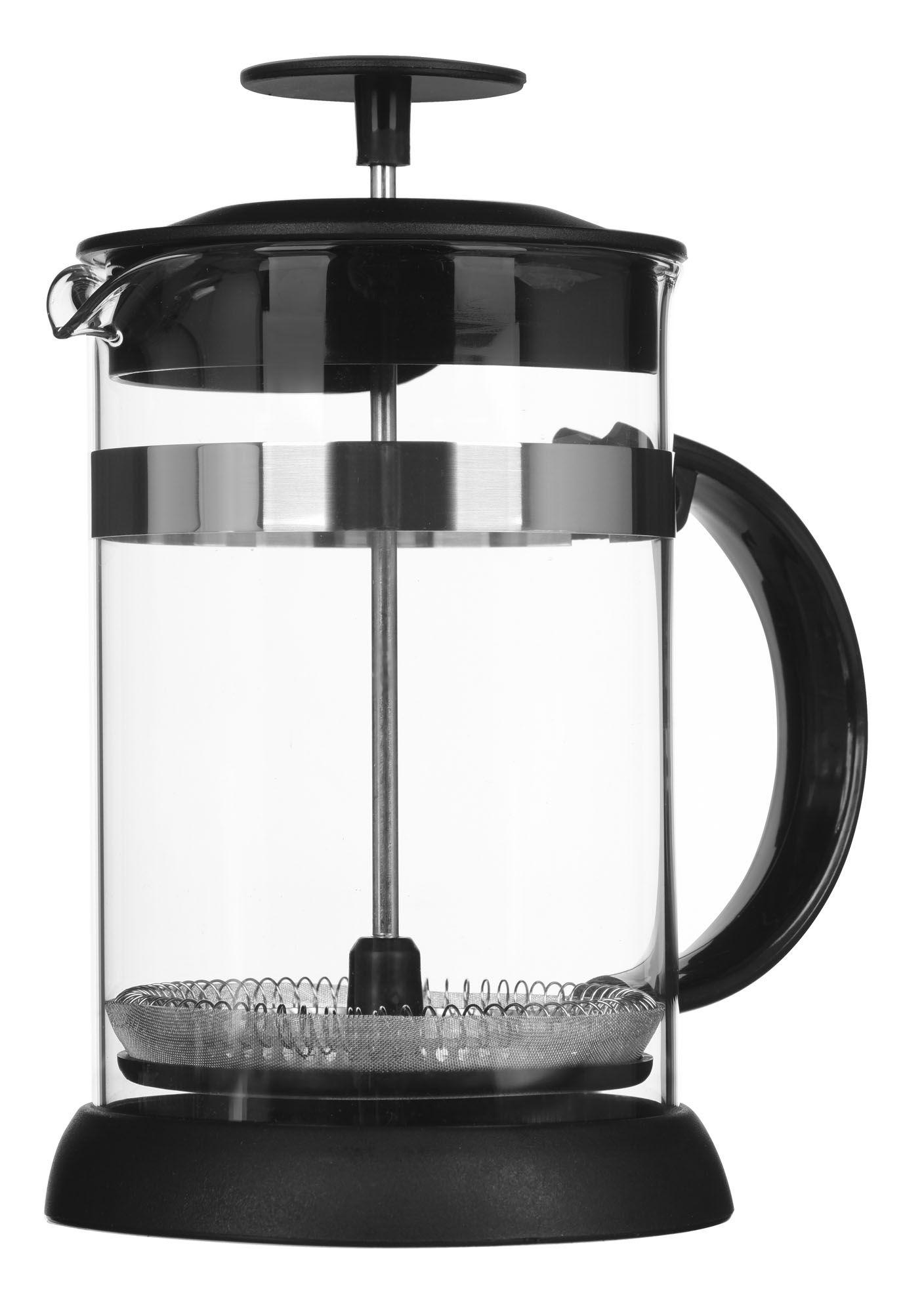 Coffee and tea maker 0.8 L, FACKELMANN 521691, black, transparent