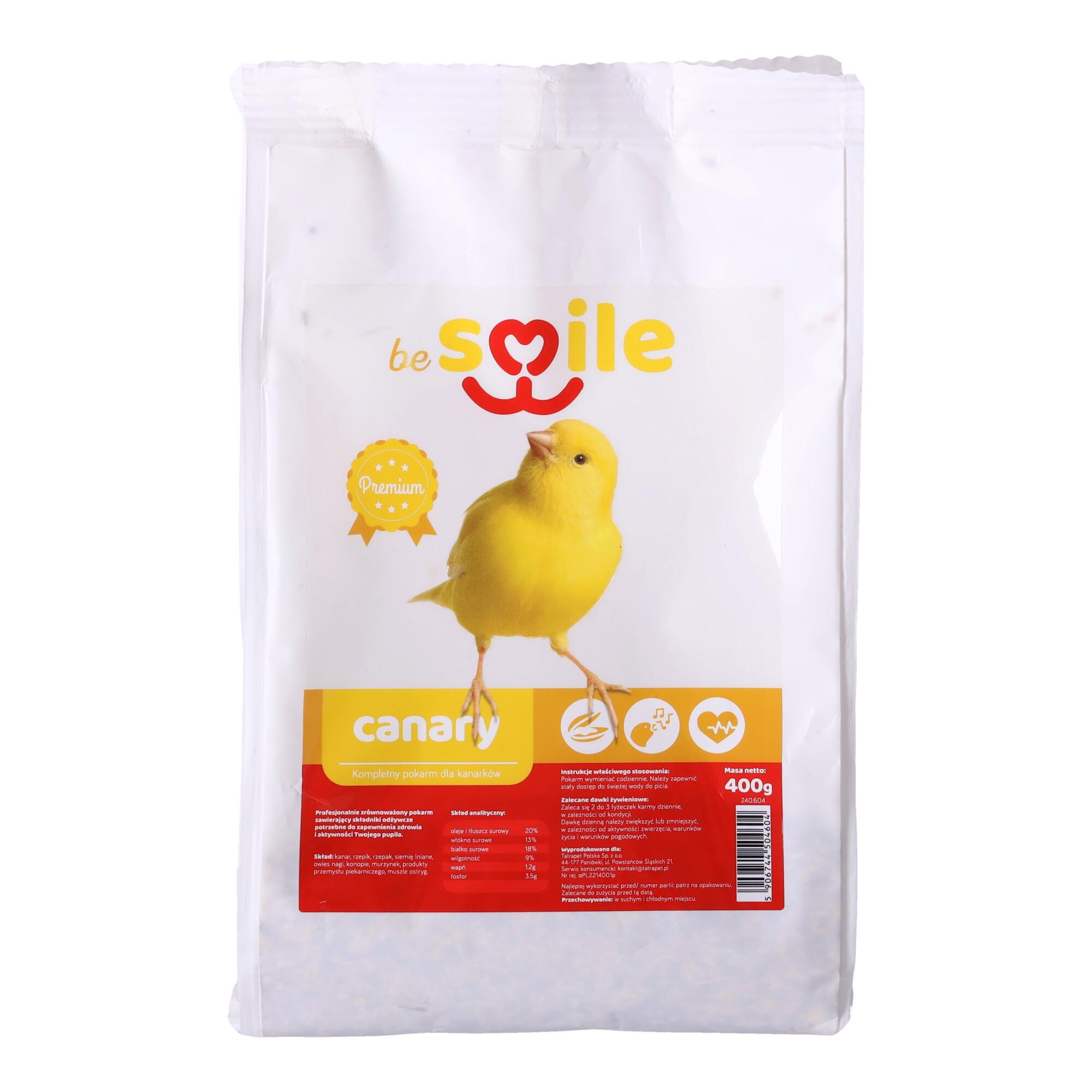Karma beSMILE CANARY- Canary 400g pokarm dla kanarków