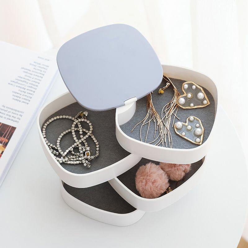 A multi-level jewelery box - white