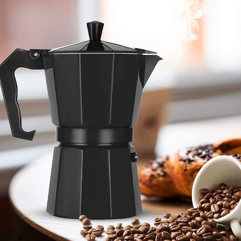 Kawiarka do kawy – czarna, 300ml, 6 filiżanek, gaz