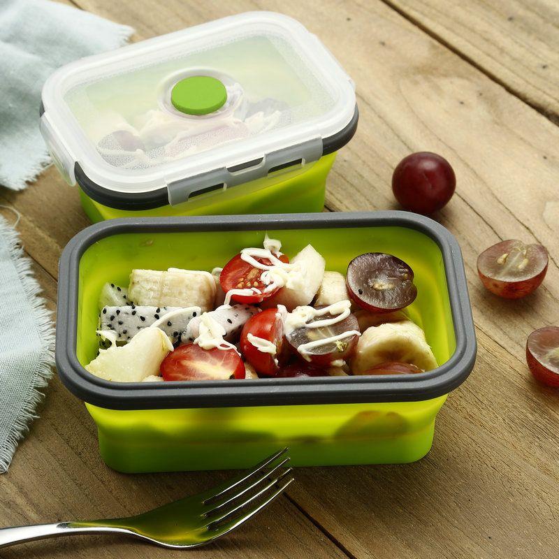 Foldable silicone food container 4 pcs 