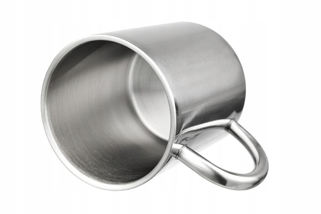 Stainless steel mug with a double wall 300ml