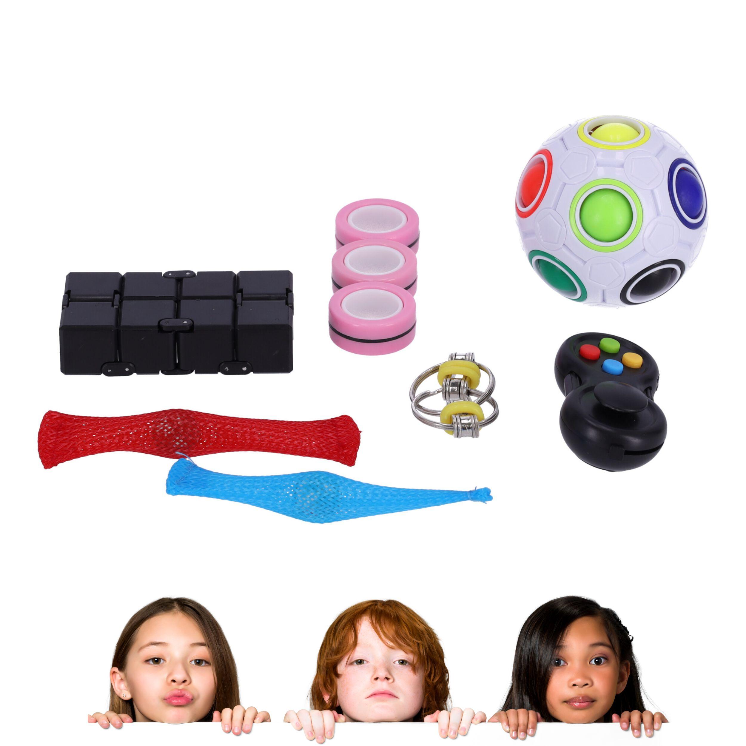Zestaw PopIt Zabawki sensoryczne 7 elementów