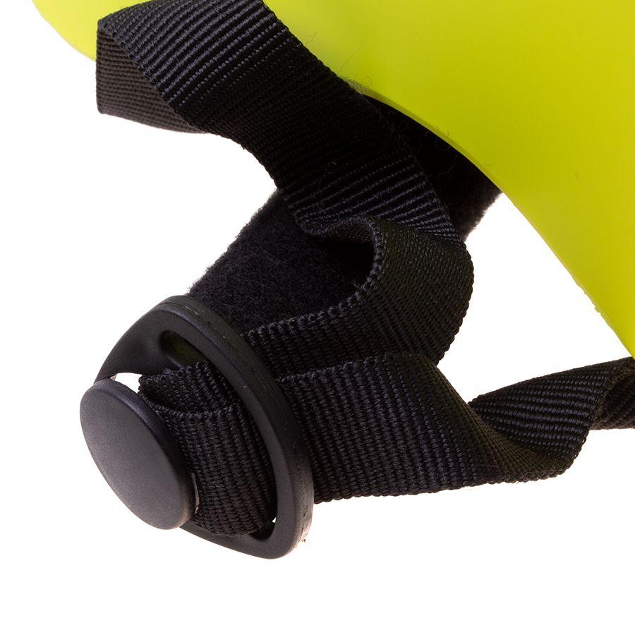 Helmet + protectors for roller / skateboard / bike - green black, size S