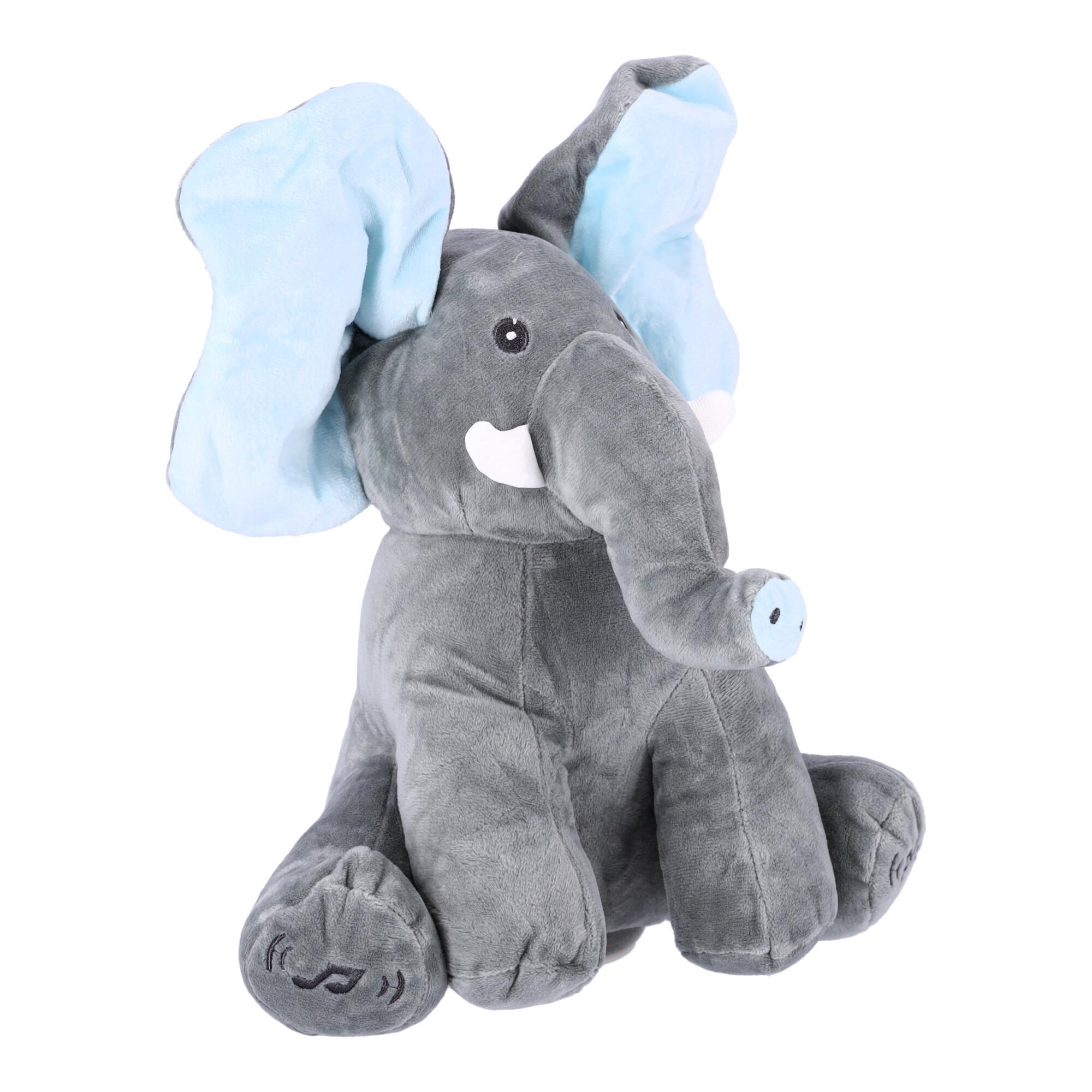 Interactive plush Elephant - blue