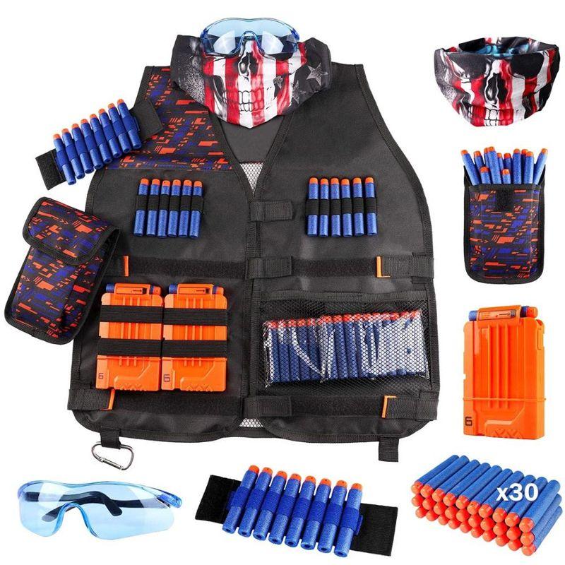 Accessories for Nerf waistcoat, 30 arrows, glasses