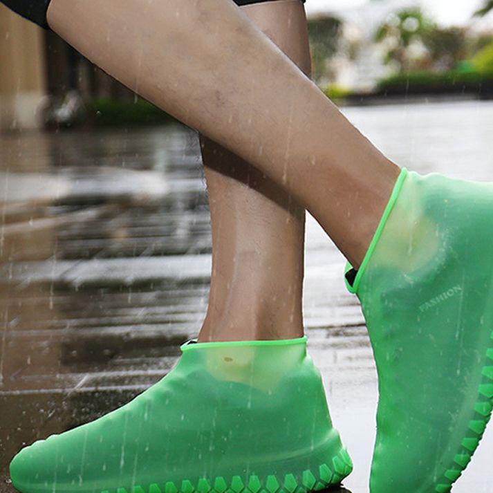 Gumowe wodoodporne ochraniacze na buty rozmiar "40-44" - zielone
