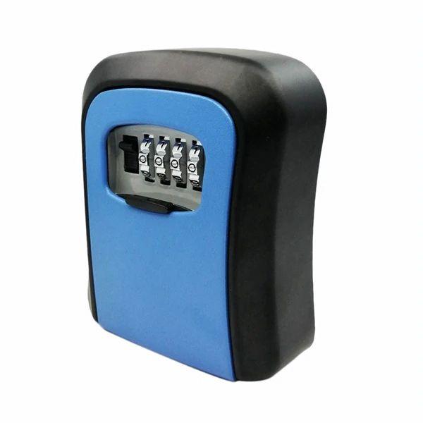 Lockable key box - blue