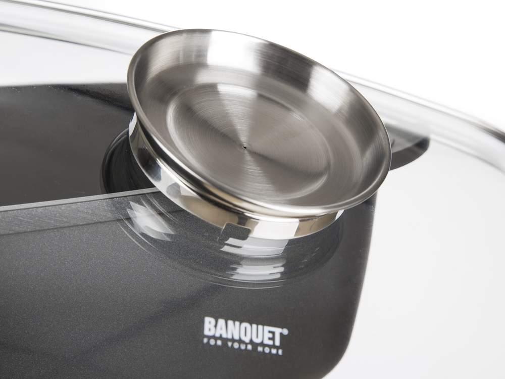 Advantage roasting pan with lid and aroma scoop 40x22x16.5cm.
