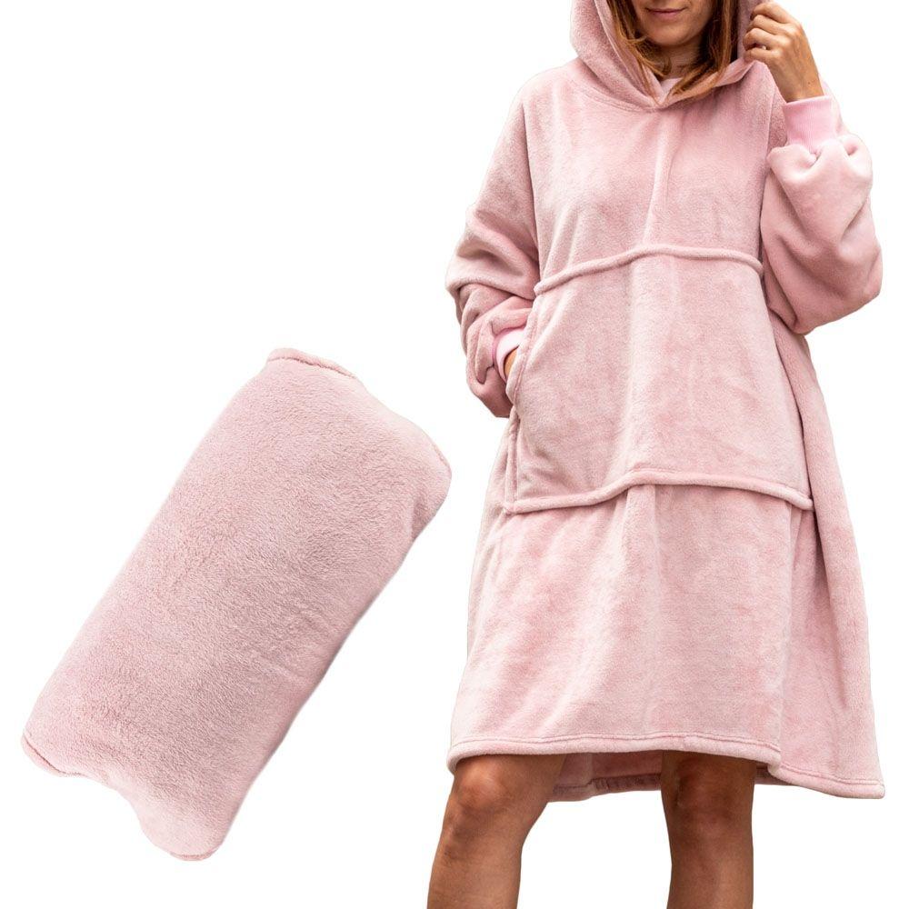 Bluzair - Sweatshirt blanket - pink
