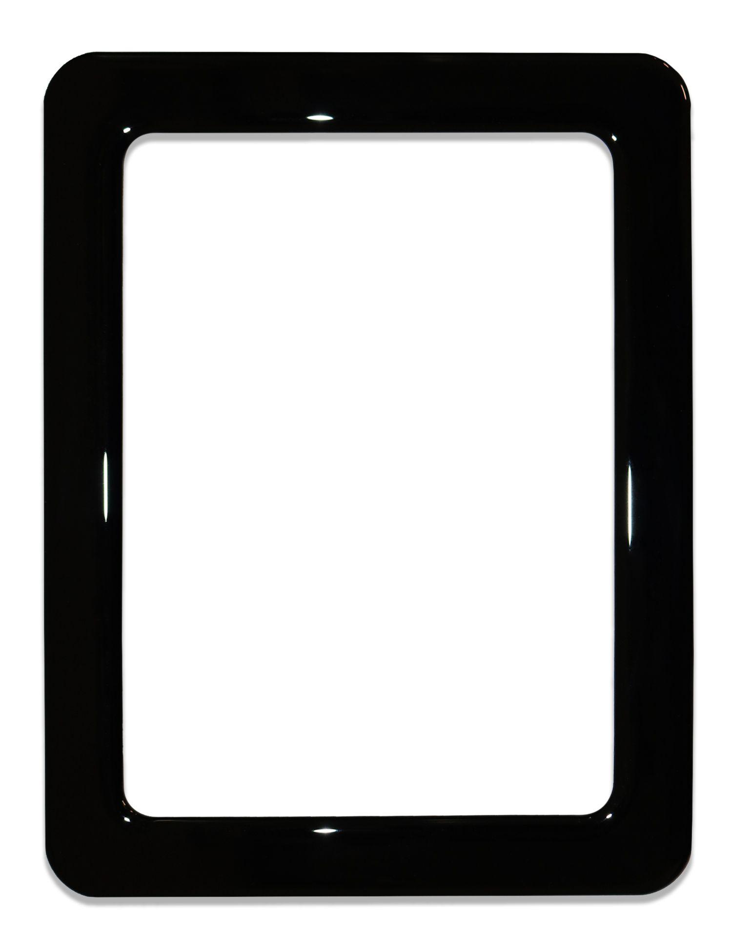 Magnetic self-adhesive frame size 16.0x11.8cm - black