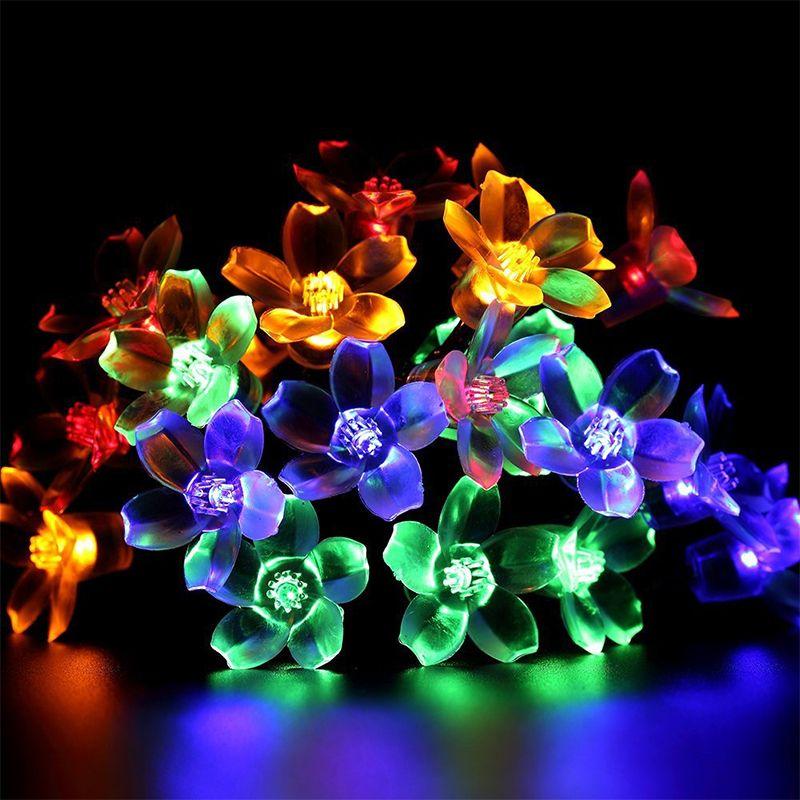 Decorative lamps in the shape of a flower - multi-colour
